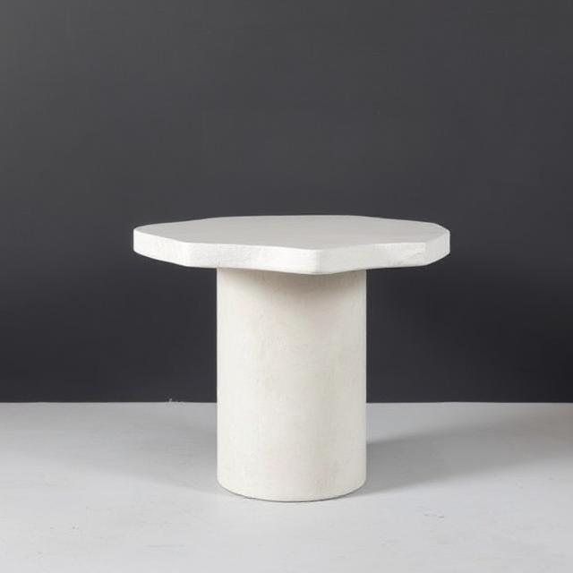 Halo Off White Micro Concrete Side Table