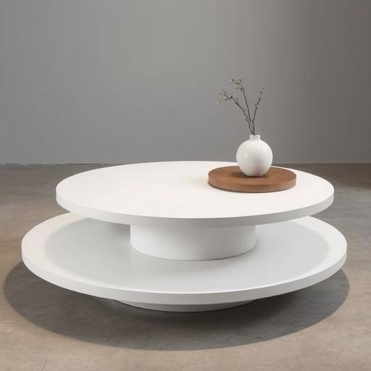 Mirage Off White Micro Concrete Coffee Table