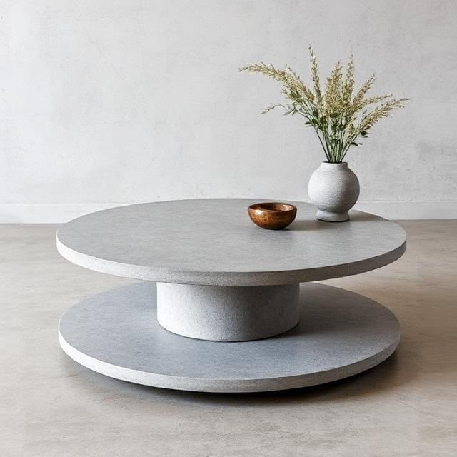 Modulo Gray Micro Concrete Coffee Table