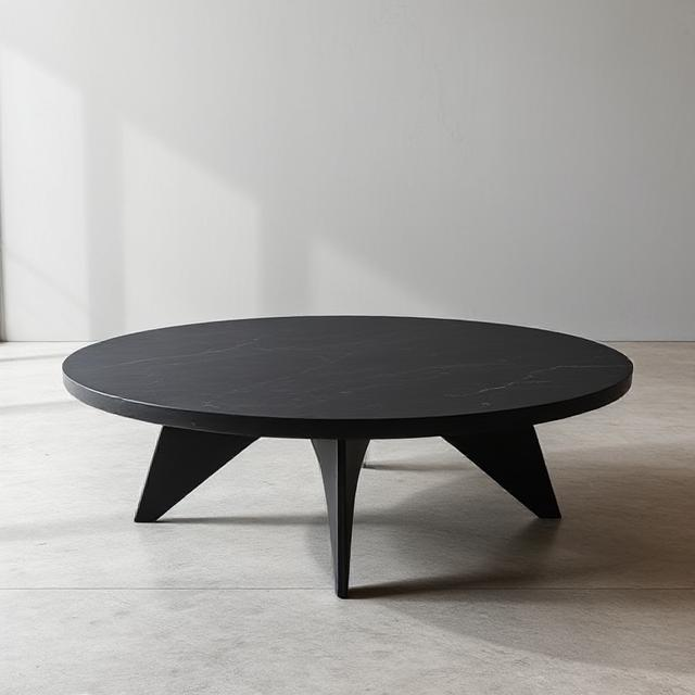 Morren Black Micro Concrete Coffee Table