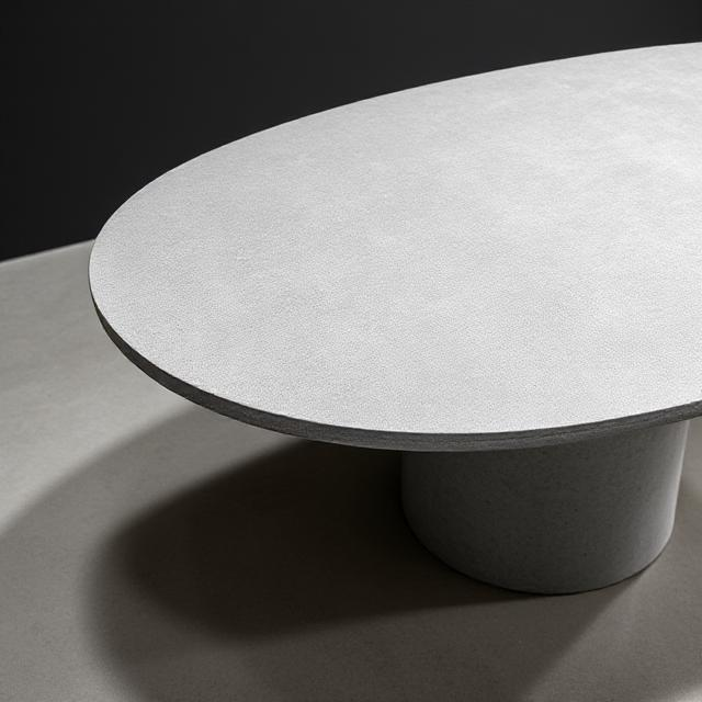 Rhenor Gray Micro Concrete Dining Table