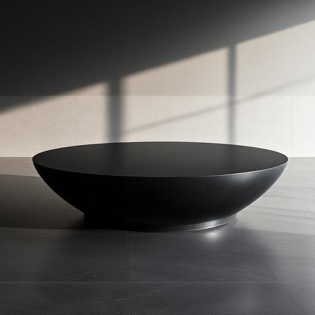 Soren Black Micro Concrete Coffee Table