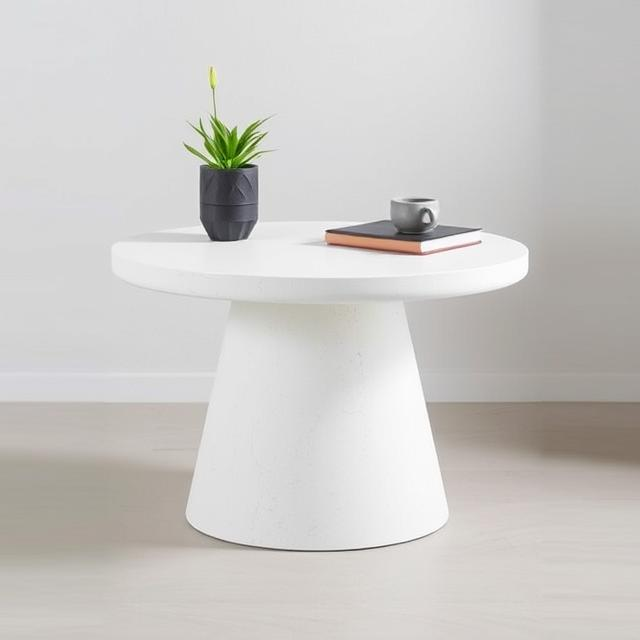 Urban Off White Micro Concrete Coffee Table