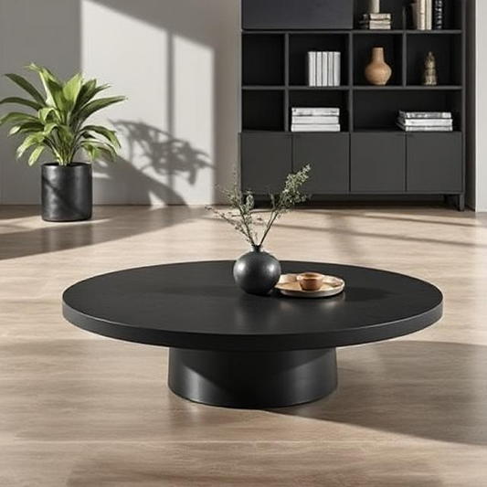 Veyron Black Micro Concrete Coffee Table